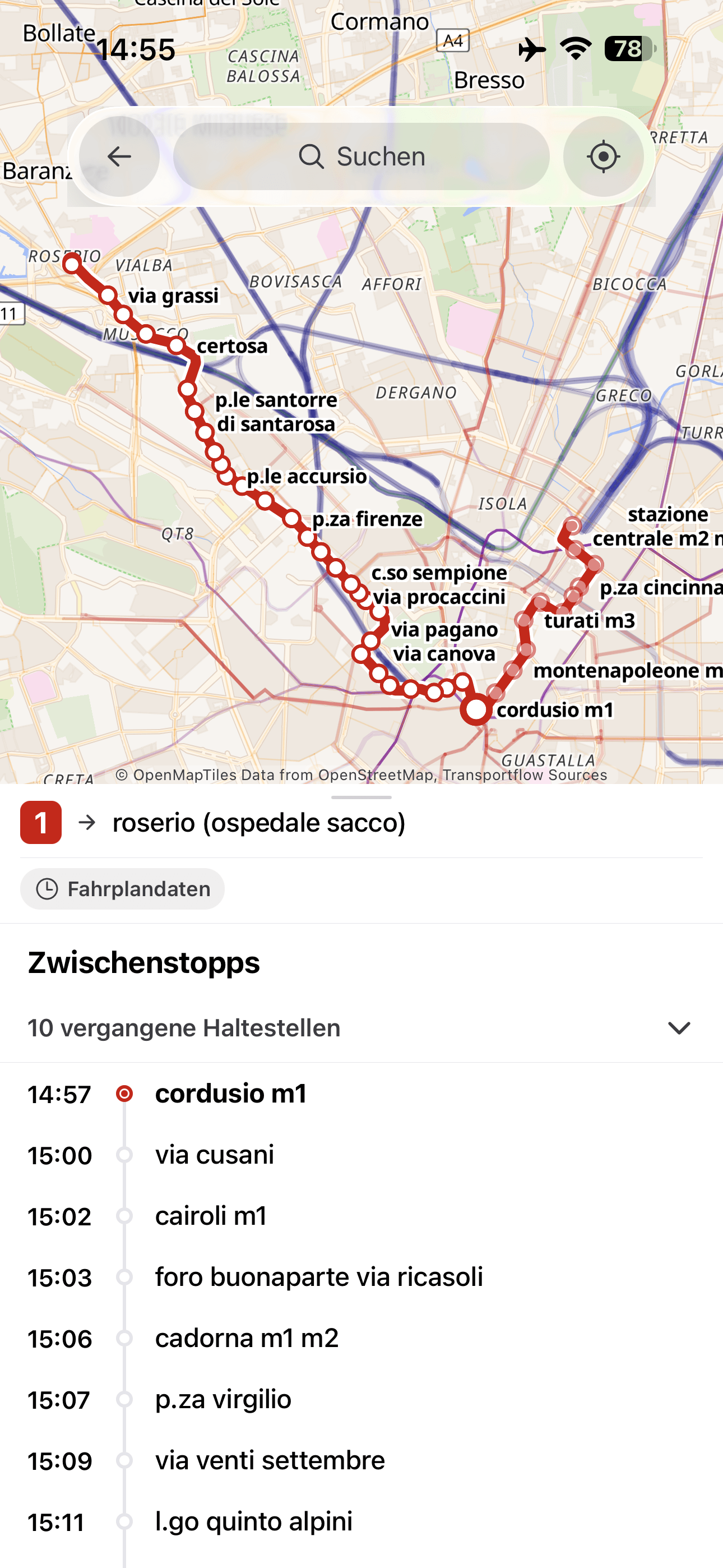 Android Transp Transportflow – Nah- und Fernverkehr für iOS & Android
